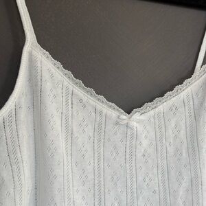 Zara Cute White Lace Cami Top